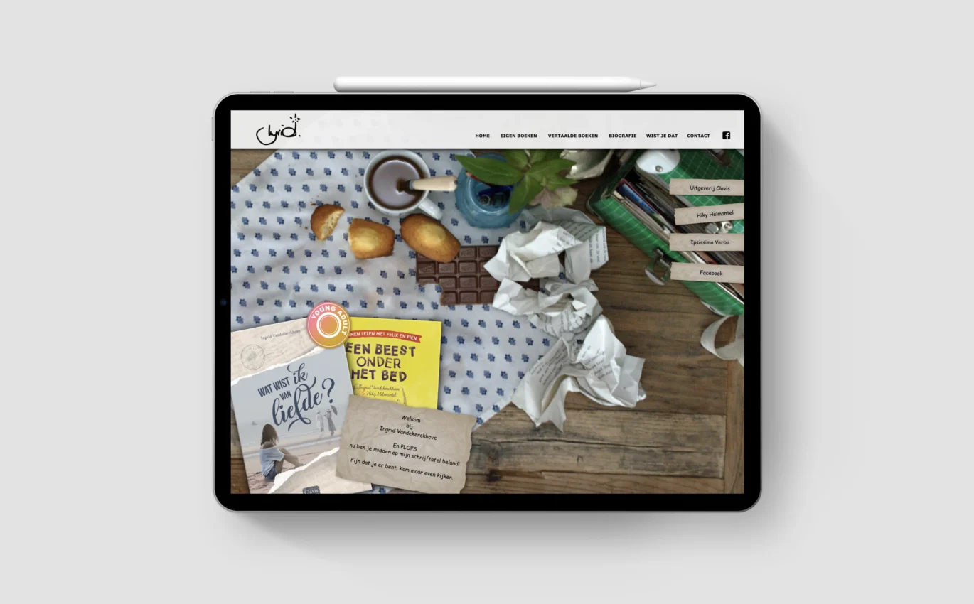 Nieuwe website schrijfster Ingrid Vandekerckhove